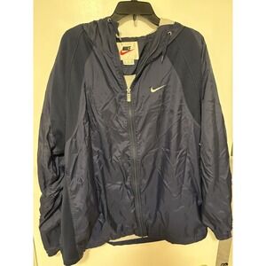 Vintage Y2K Nike Hooded Windbreaker Jacket Size L